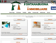 Tablet Screenshot of fontanabuonaimmobiliare.com